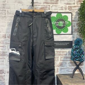 HMK snowmobile  Black Cargo riding Pants men’s small